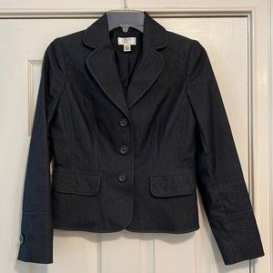 Ann Taylor LOFT navy blue blazer jacket
